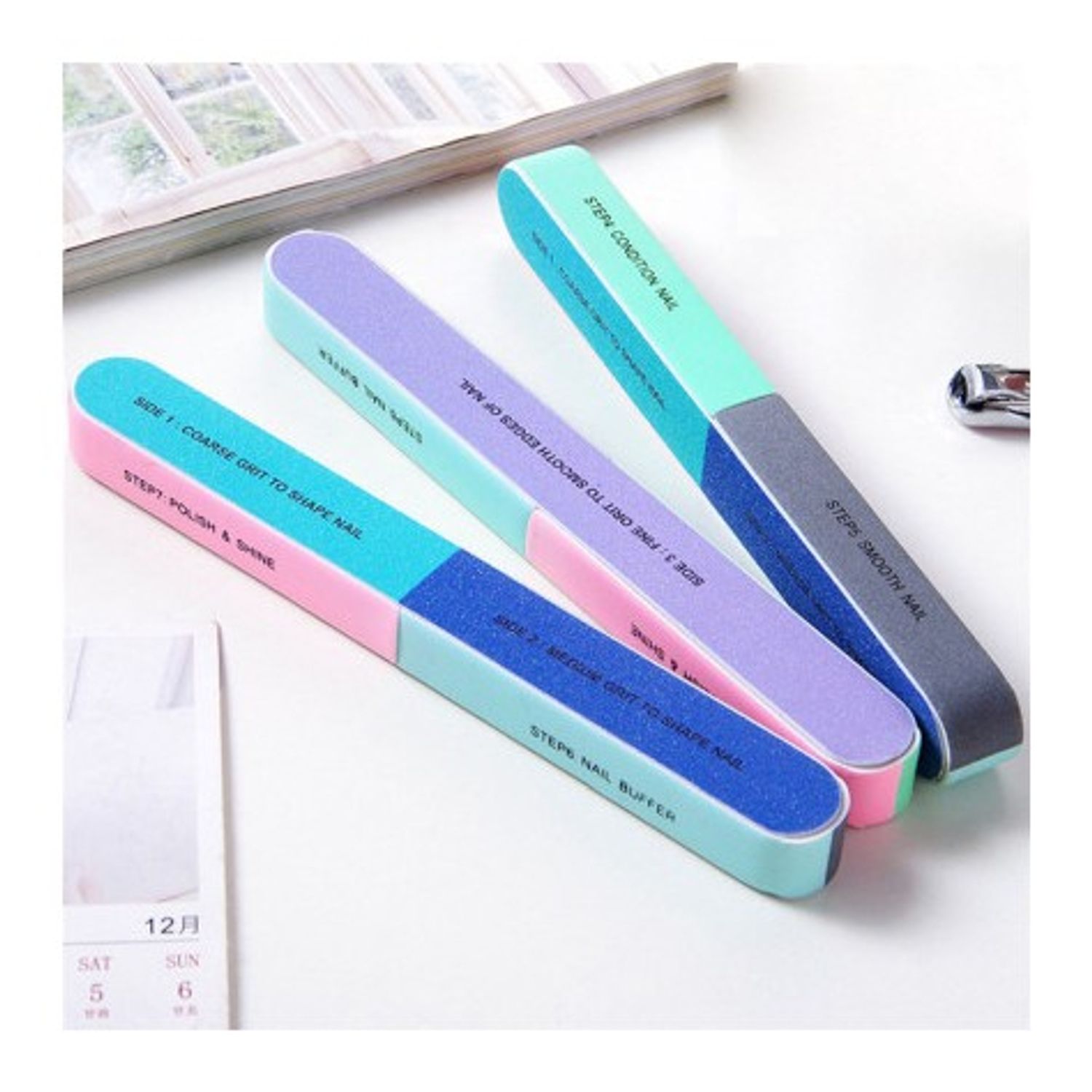 Pila pentru unghii cu 7 fete numerotate, 7 Step Nail Buffer fotografia produsului View 4 L