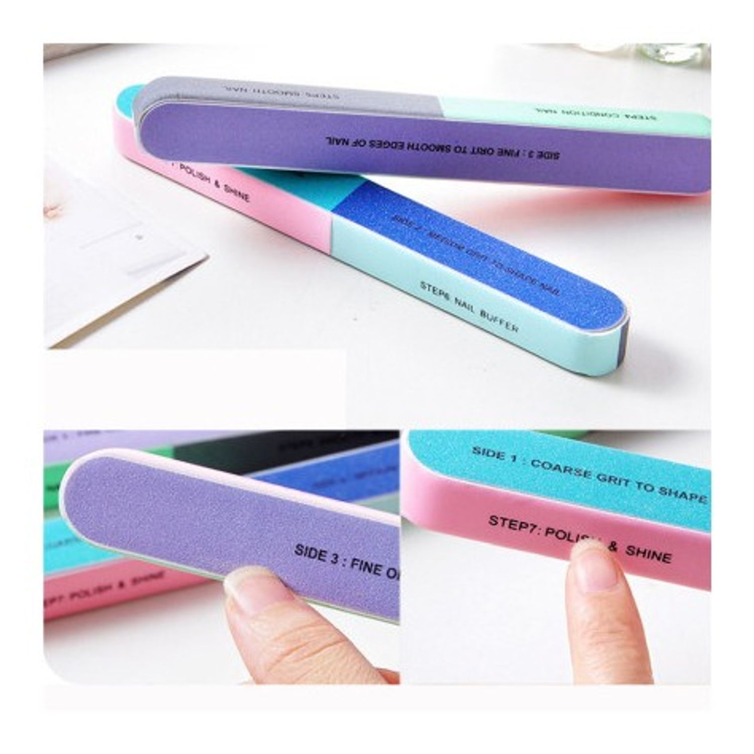Pila pentru unghii cu 7 fete numerotate, 7 Step Nail Buffer fotografia produsului View 5 L