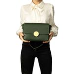 Geanta dama din piele naturala, model 20, Verde inchis fotografia produsului View 3 S