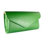 Plic elegant din piele naturala, model 08, Verde fotografia produsului