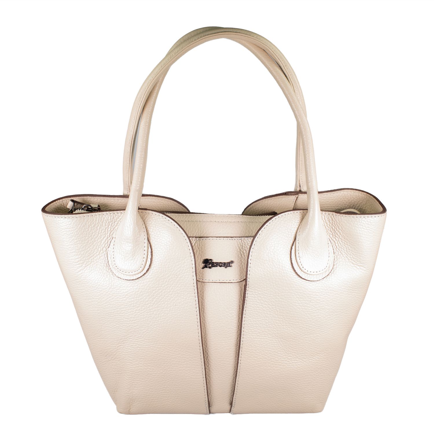 Geanta shopper de dama, din piele naturala, Reform, 904, Bej fotografia produsului View 2 L