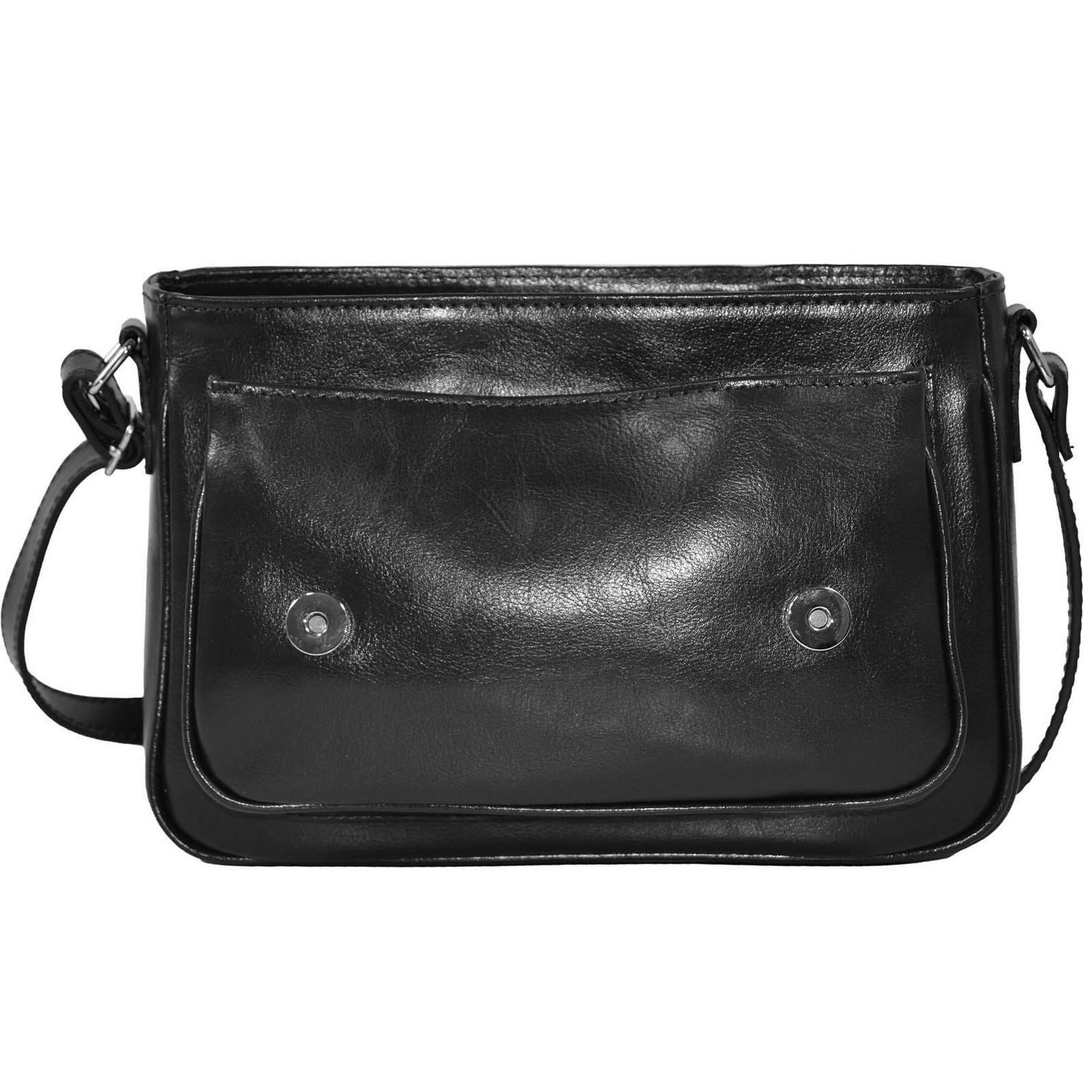 Geanta de umar piele naturala neagra , MAGAZINULDEGENTI, dama 208 fotografia produsului View 5 L