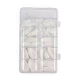 Set 100 bucati Unghii False tips, Forma Stiletto, Albe fotografia produsului View 2 S