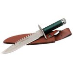 Cutit de vanatoare IdeallStore&reg;, First Blood, verde, 35 cm, teaca inclusa fotografia produsului