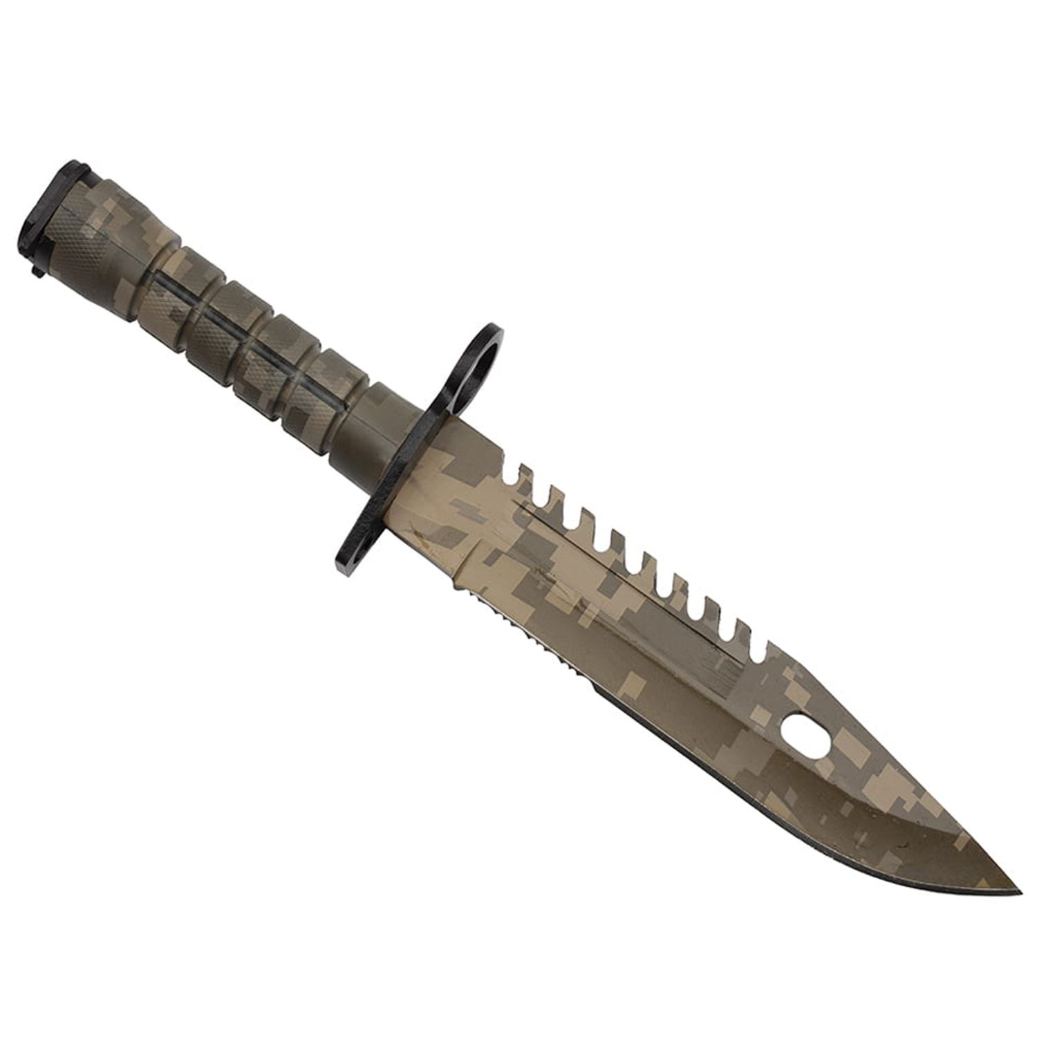 Cutit de vanatoare IdeallStore&reg;, Jungle Camo, multicolor, 32.5 cm, teaca inclusa fotografia produsului View 4 L