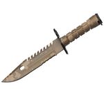 Cutit de vanatoare IdeallStore&reg;, Jungle Camo, multicolor, 32.5 cm, teaca inclusa fotografia produsului View 5 S