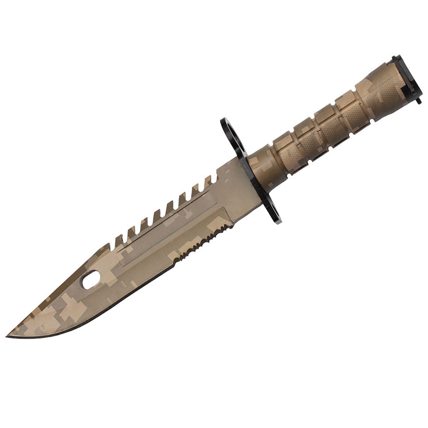 Cutit de vanatoare IdeallStore&reg;, Jungle Camo, multicolor, 32.5 cm, teaca inclusa fotografia produsului View 5 L