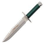 Cutit de vanatoare IdeallStore&reg;, First Blood, verde, 35 cm, teaca inclusa fotografia produsului View 2 S