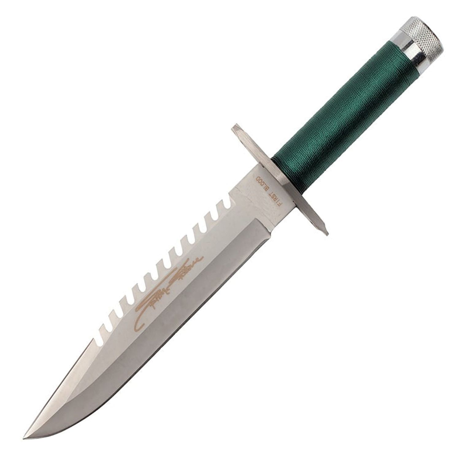 Cutit de vanatoare IdeallStore&reg;, First Blood, verde, 35 cm, teaca inclusa fotografia produsului View 2 L
