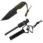 Cutit de vanatoare IdeallStore&reg;, Jungle Guard, negru, 17.5 cm, teaca inclusa fotografia produsului