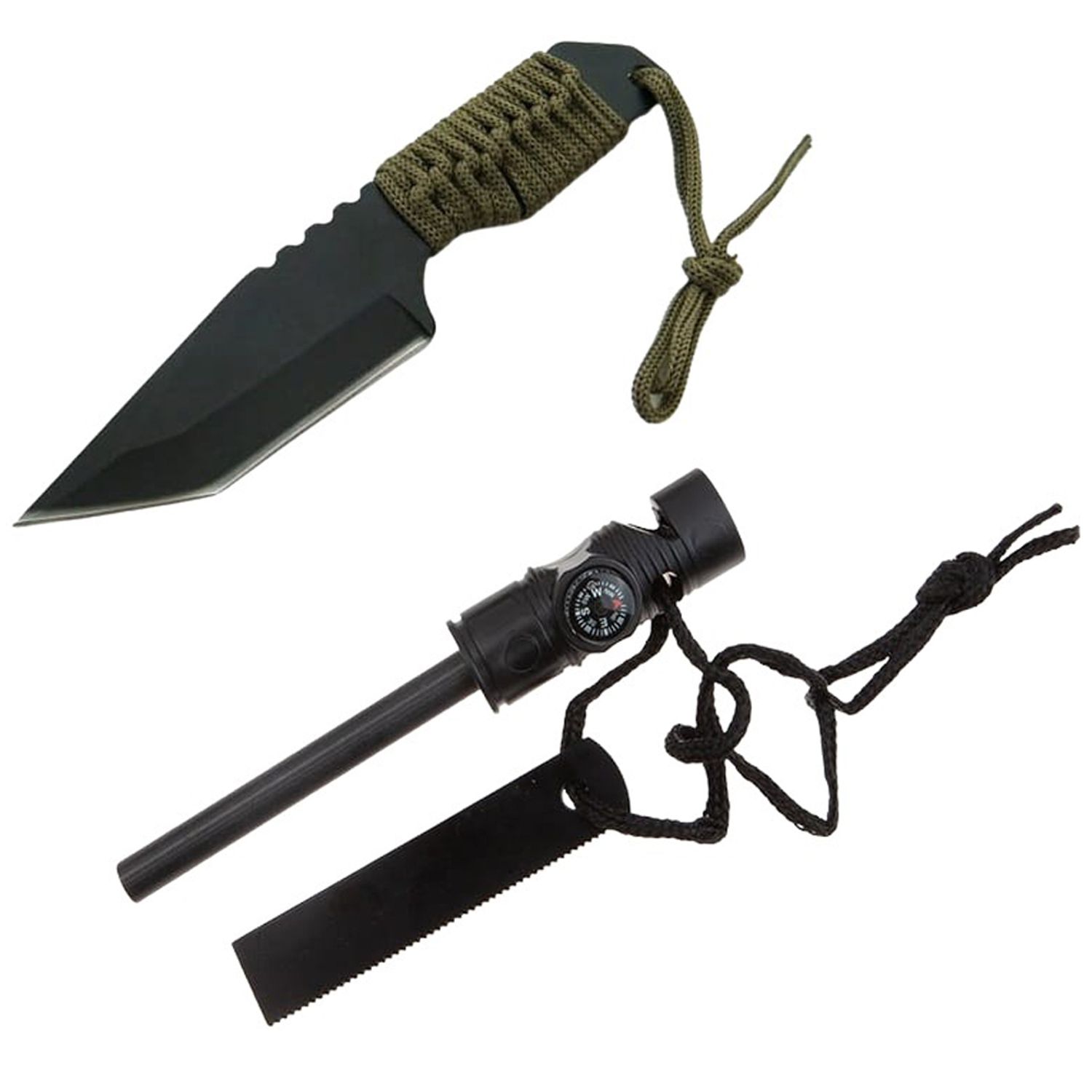 Cutit de vanatoare IdeallStore&reg;, Jungle Guard, negru, 17.5 cm, teaca inclusa fotografia produsului