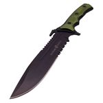 Cutit de vanatoare IdeallStore&reg;, Extreme Beetle, verde, 29 cm, teaca inclusa fotografia produsului View 3 S