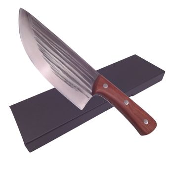 Cutit de vanatoare IdeallStore®, lucrat manual, Destiny Blade, 31.5 cm, otel inoxidabil, maro