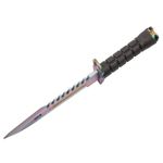 Cutit de vanatoare IdeallStore&reg;, Jungle Rainbow, multicolor, 32.5 cm, teaca inclusa fotografia produsului View 8 S