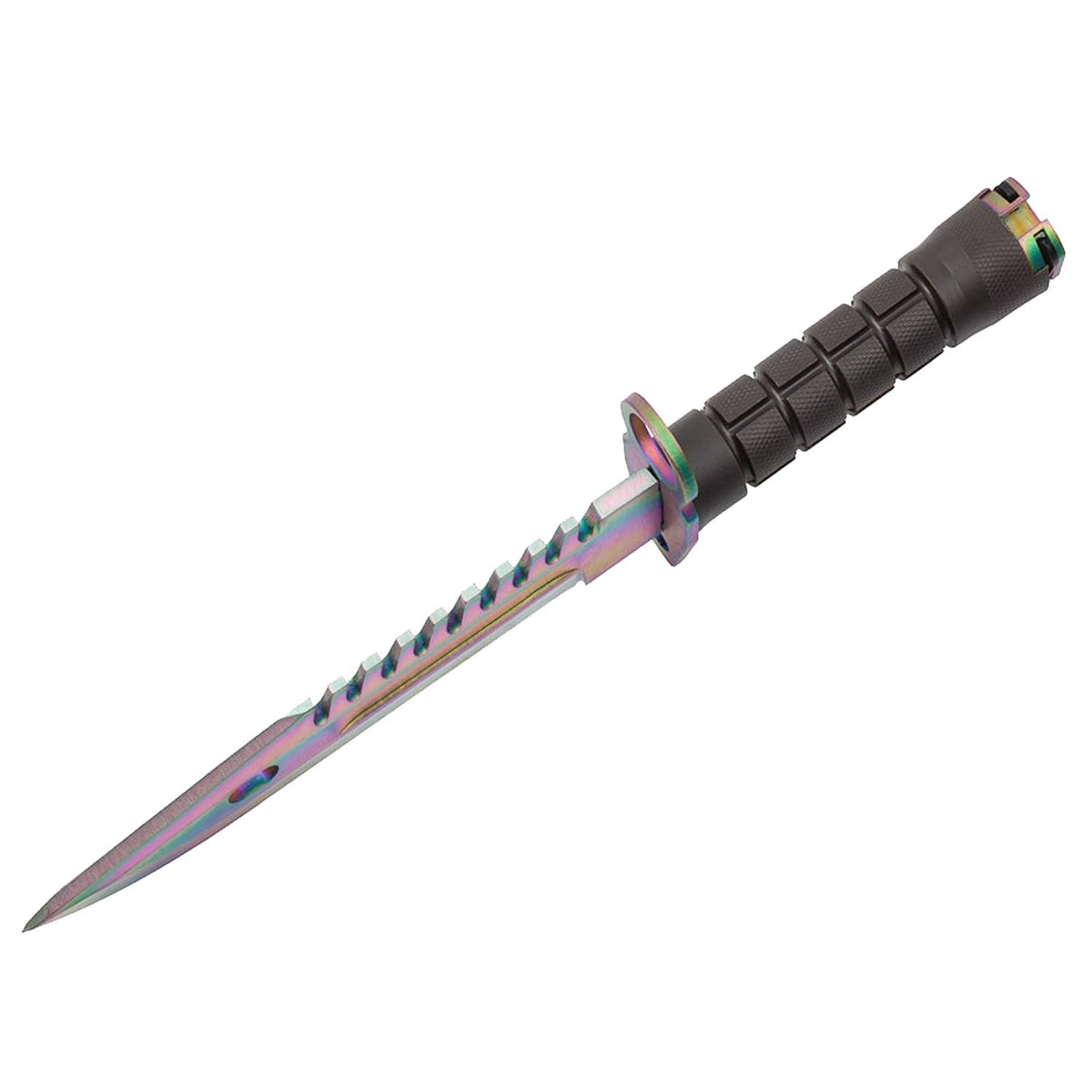 Cutit de vanatoare IdeallStore&reg;, Jungle Rainbow, multicolor, 32.5 cm, teaca inclusa fotografia produsului View 8 L
