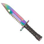 Cutit de vanatoare IdeallStore&reg;, Jungle Rainbow, multicolor, 32.5 cm, teaca inclusa fotografia produsului View 5 S