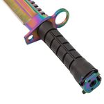 Cutit de vanatoare IdeallStore&reg;, Jungle Rainbow, multicolor, 32.5 cm, teaca inclusa fotografia produsului View 9 S