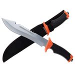Cutit de vanatoare IdeallStore&reg;, Camping Helper, negru 36 cm, teaca inclusa fotografia produsului View 2 S