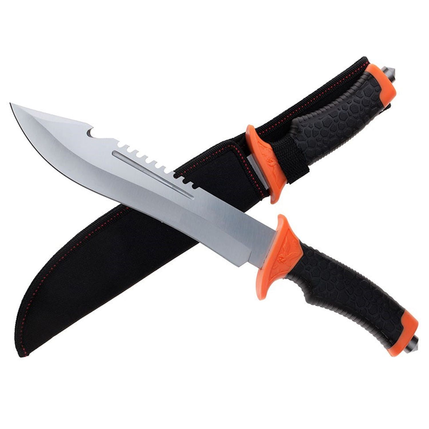Cutit de vanatoare IdeallStore&reg;, Camping Helper, negru 36 cm, teaca inclusa fotografia produsului View 2 L