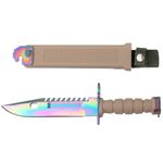 Cutit de vanatoare IdeallStore&reg;, Rainbow Desert, multicolor, 32.5 cm, teaca inclusa fotografia produsului
