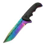 Cutit de vanatoare IdeallStore&reg;, Safari Mix, 23 cm, multicolor, teaca inclusa fotografia produsului View 2 S