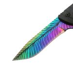 Cutit de vanatoare IdeallStore&reg;, Safari Mix, 23 cm, multicolor, teaca inclusa fotografia produsului View 3 S
