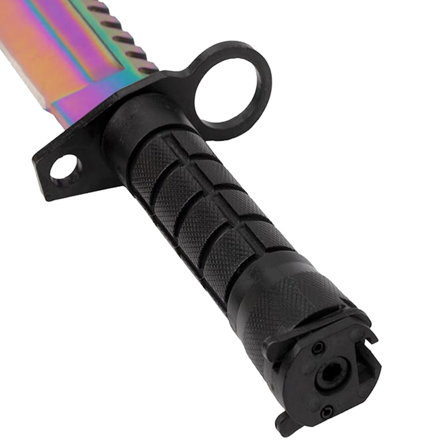 Cutit de vanatoare IdeallStore&reg;, Rainbow Rambo, 32.5 cm, multicolor, teaca inclusa fotografia produsului View 10 L