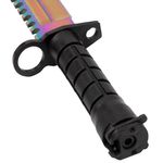 Cutit de vanatoare IdeallStore&reg;, Rainbow Rambo, 32.5 cm, multicolor, teaca inclusa fotografia produsului View 11 S