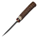 Cutit de vanatoare IdeallStore&reg;, Bone Tribal, bej, 36 cm, teaca piele fotografia produsului View 4 S