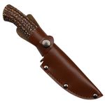 Cutit de vanatoare IdeallStore&reg;, Bone Tribal, bej, 36 cm, teaca piele fotografia produsului View 6 S