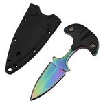 Cutit tactic de camping IdeallStore&reg;, Rainbow Valley, 7.5 cm, multicolor, teaca inclusa fotografia produsului View 16 S
