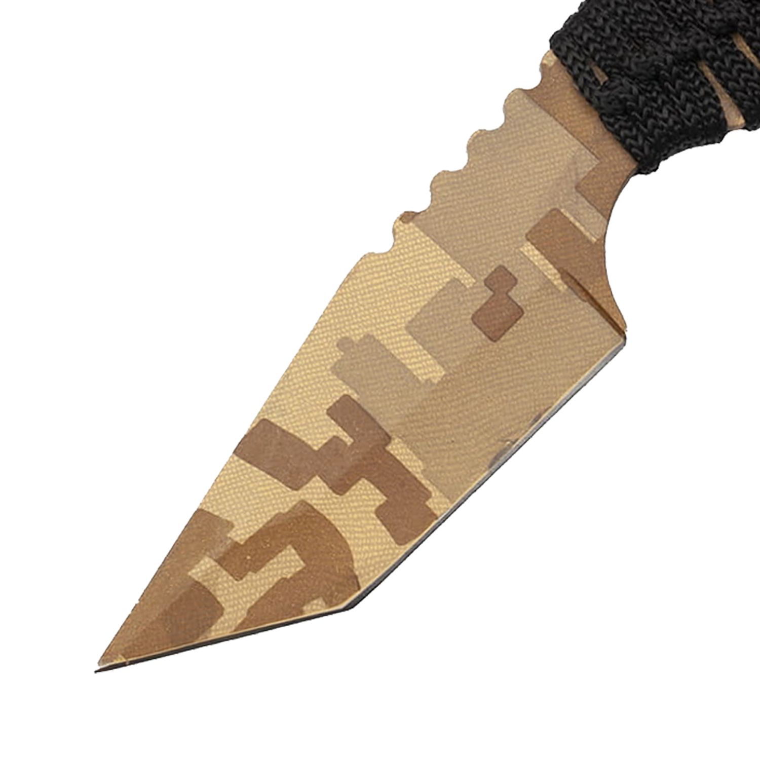 Cutit de vanatoare IdeallStore&reg;, Digital Camo, bej, 20 cm, teaca inclusa fotografia produsului View 2 L