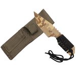 Cutit de vanatoare IdeallStore&reg;, Digital Camo, bej, 20 cm, teaca inclusa fotografia produsului View 6 S