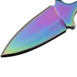 Cutit tactic de camping IdeallStore&reg;, Rainbow Valley, 7.5 cm, multicolor, teaca inclusa fotografia produsului View 14 S