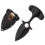 Cutit tactic de camping IdeallStore&reg;, Death Valley, 8 cm, negru, teaca inclusa fotografia produsului