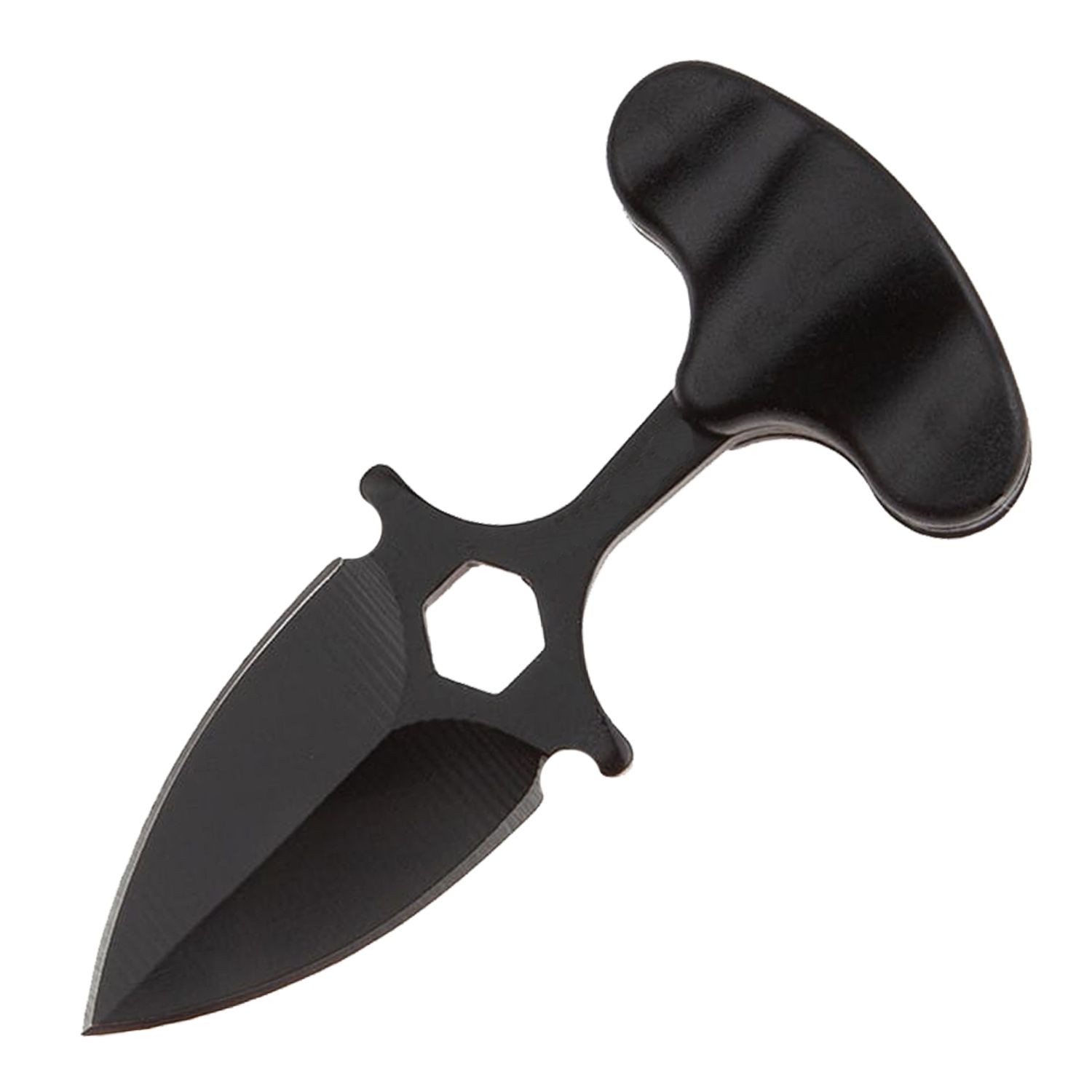 Cutit tactic de camping IdeallStore&reg;, Death Valley, 8 cm, negru, teaca inclusa fotografia produsului View 2 L