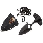 Cutit tactic de camping IdeallStore&reg;, Death Valley, 8 cm, negru, teaca inclusa fotografia produsului View 10 S