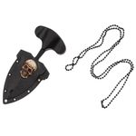 Cutit tactic de camping IdeallStore&reg;, Death Valley, 8 cm, negru, teaca inclusa fotografia produsului View 6 S