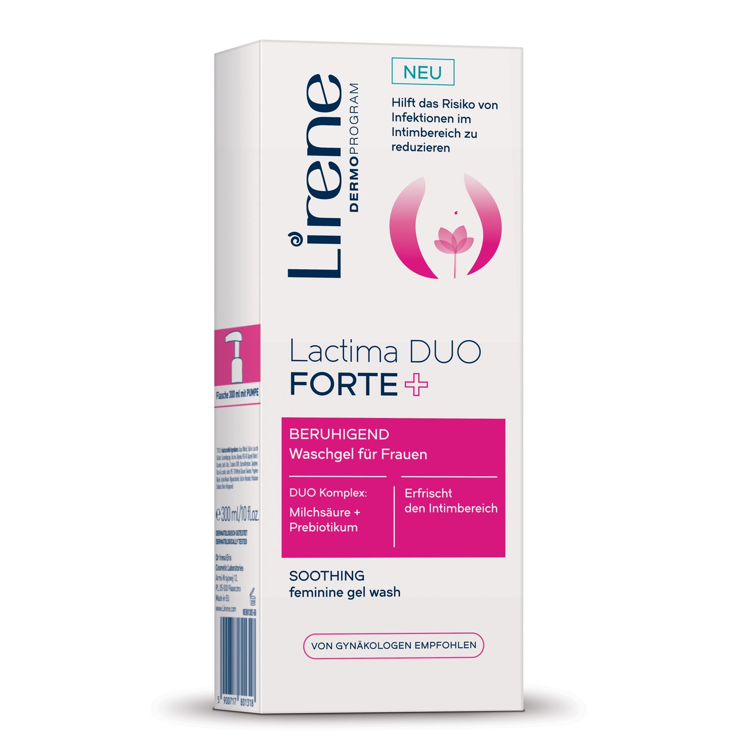Gel intim LIRENE Lactima Duo Forte+ , 300ml fotografia produsului