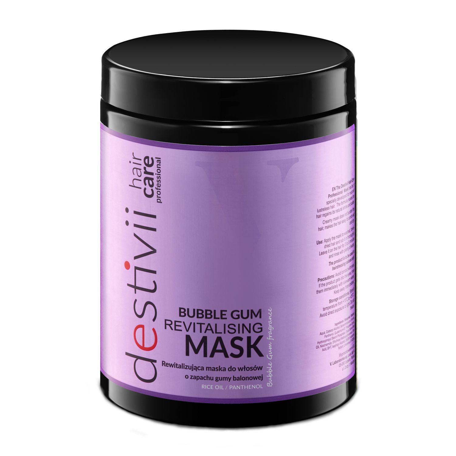 Masca de par profesionala cu Bubble Gum, Destivii, 1000ml fotografia produsului