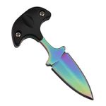 Cutit tactic de camping IdeallStore&reg;, Rainbow Valley, 7.5 cm, multicolor, teaca inclusa fotografia produsului View 5 S