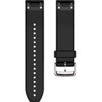 Curea smartwatch Garmin QuickFit, 22mm, Silicone, Black/Silver fotografia produsului View 2 S
