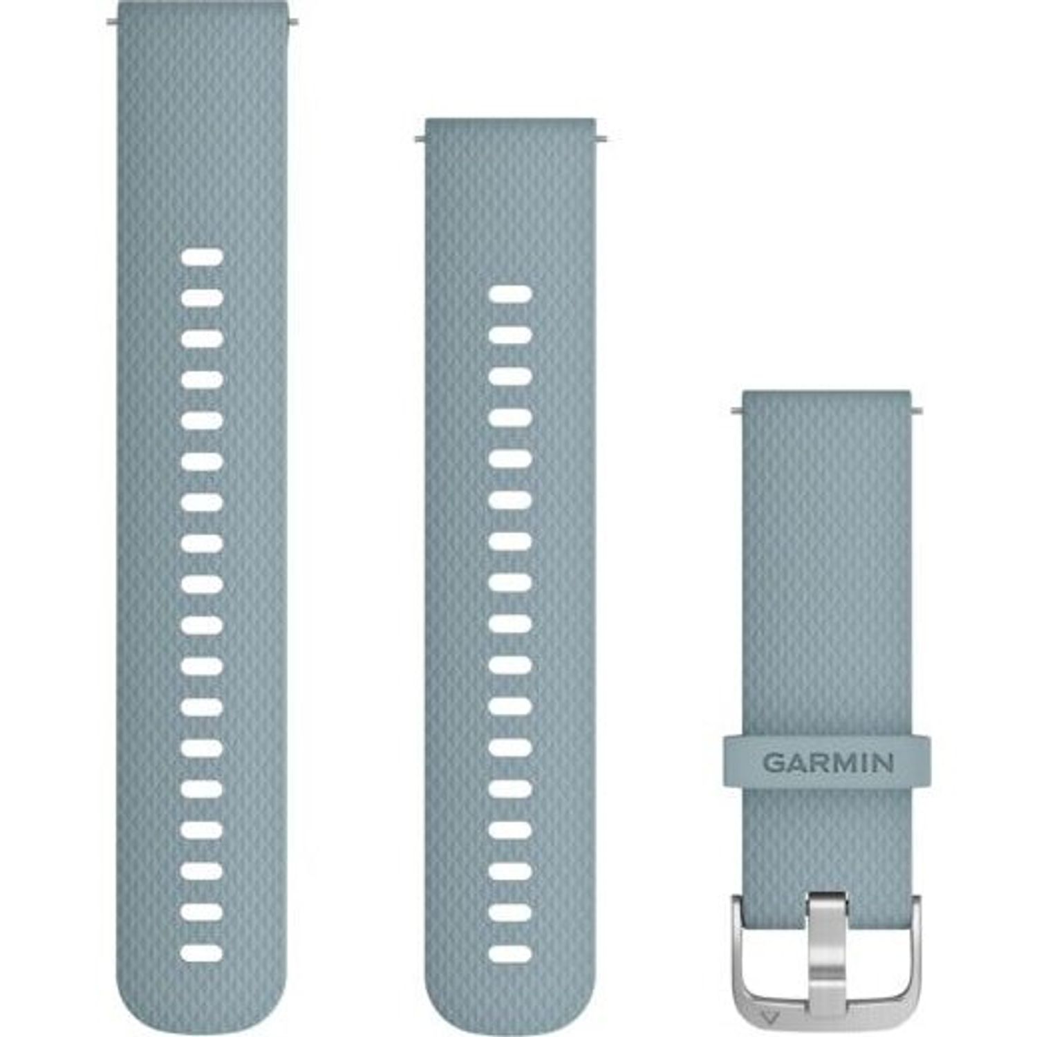 Curea smartwatch Garmin, 20mm, Silicone, Seafoam/Silver fotografia produsului