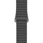 Curea pentru Apple Watch 44mm, Leather Loop, Medium, Black fotografia produsului