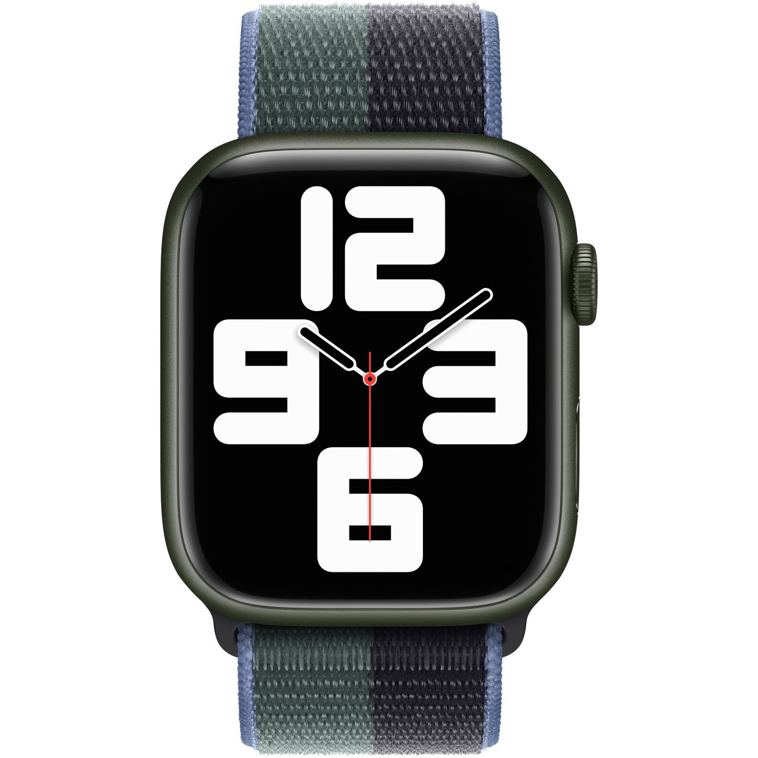 Curea pentru Apple Watch 45mm, Sport Loop, Midnight/Eucalyptus fotografia produsului View 3 L