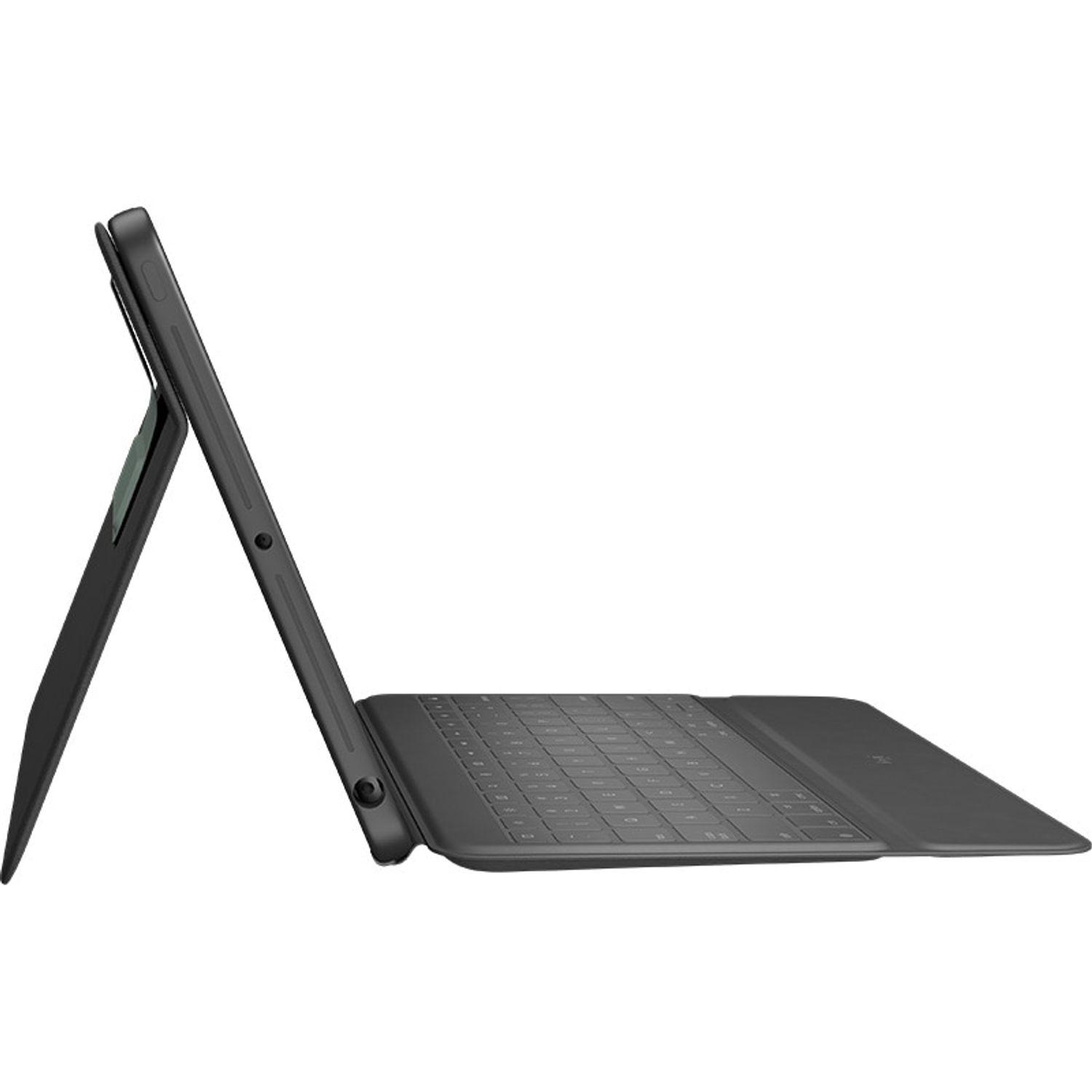 Husa cu tastatura Logitech Rugged Folio pentru iPad (7th gen), Black fotografia produsului View 2 L