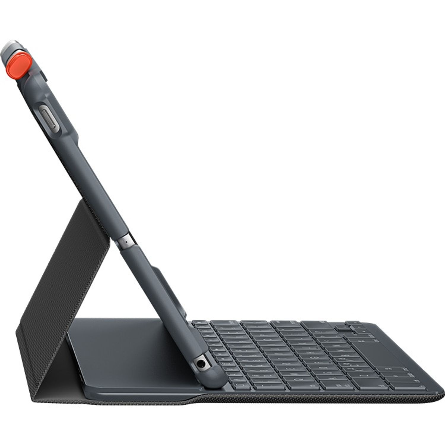 Husa cu tastatura Logitech Slim Folio pentru iPad 5th / 6th gen, Carbon Black fotografia produsului View 2 L