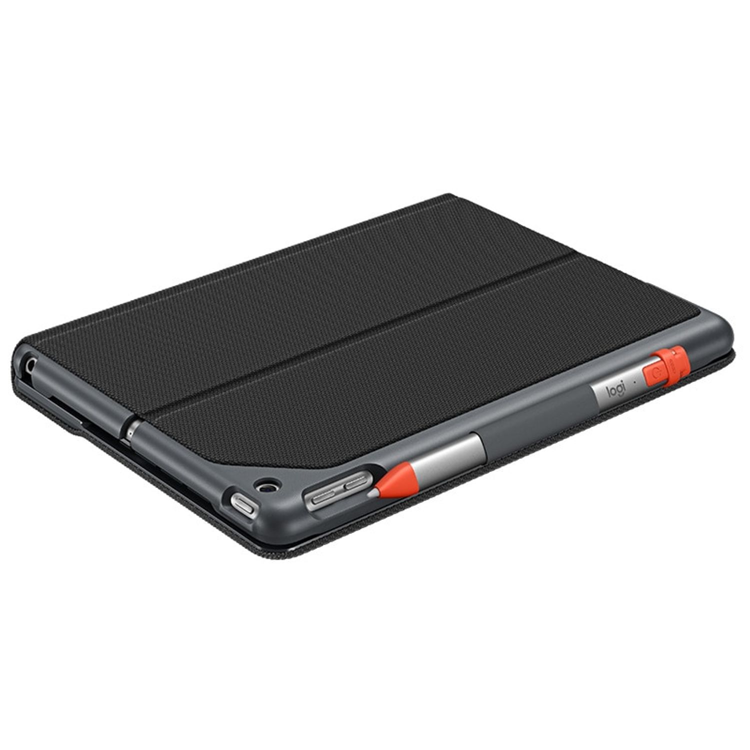 Husa cu tastatura Logitech Slim Folio pentru iPad 5th / 6th gen, Carbon Black fotografia produsului View 4 L