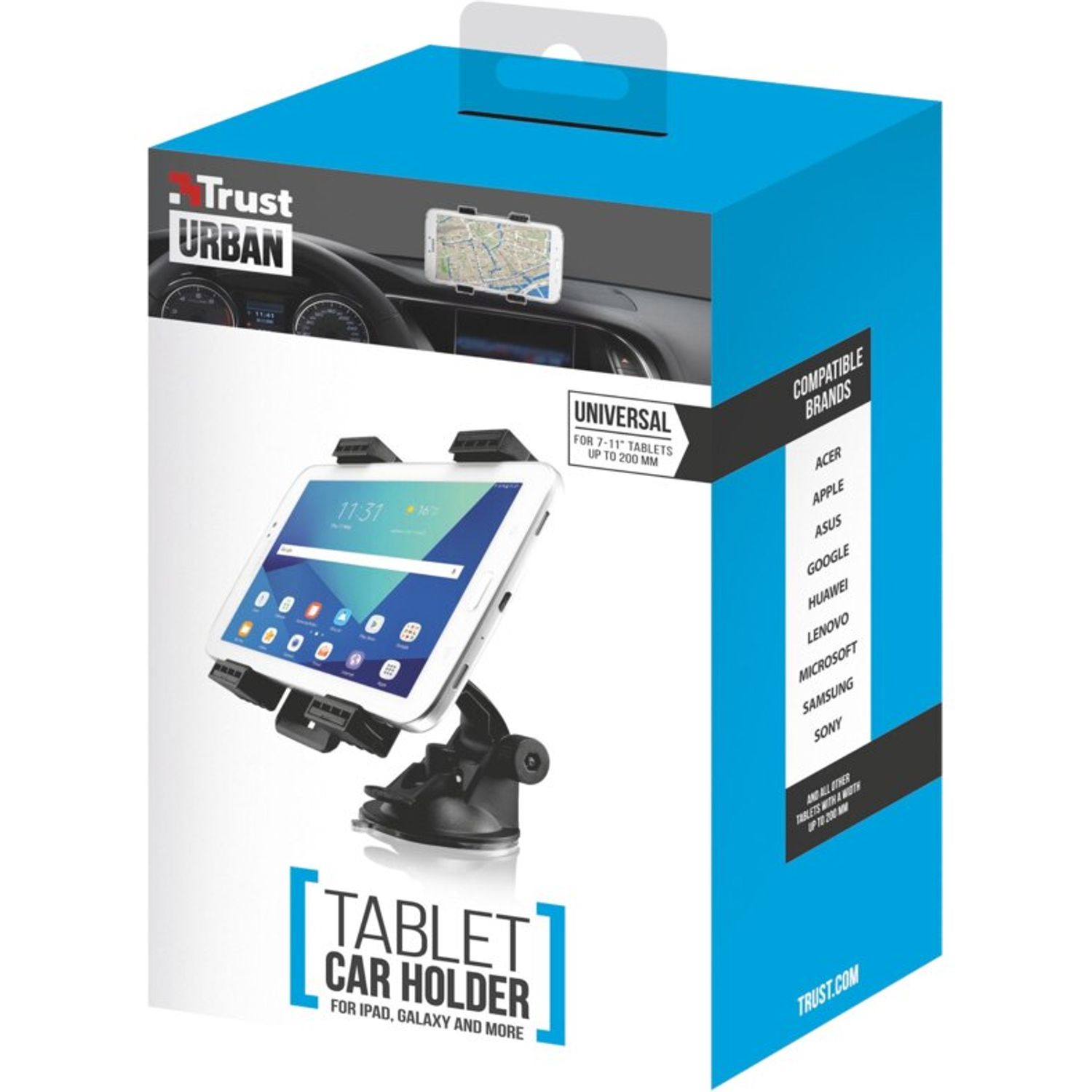 Suport auto Trust pentru tablete de 7-11" fotografia produsului View 3 L