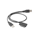 Adaptor Gembird, USB (m), Sata Slim SSD, Negru fotografia produsului